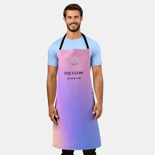 Haarstylist Schorten Trendy roze holografische sal (Gedragen)