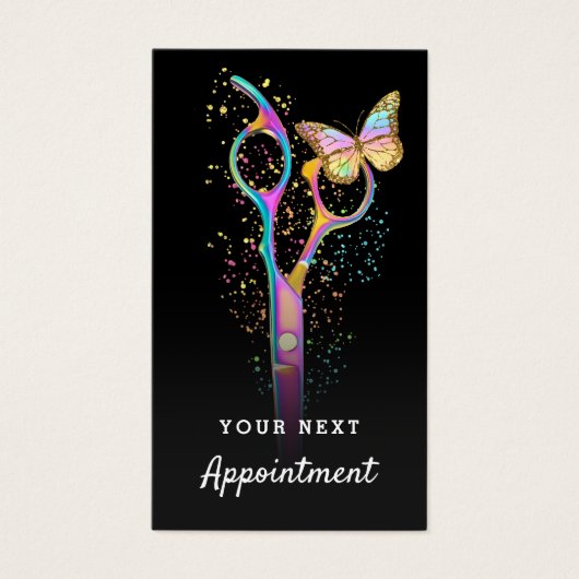 haarstylist scissenkaart visitekaartje (Voorkant)