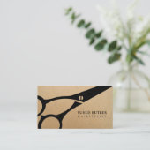 Haarstylist Scissor Kraft Visitekaartje (Staand voorkant)