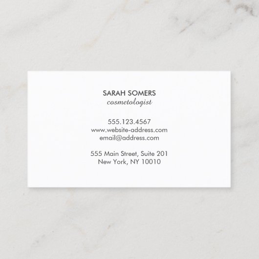 Haarstylist Scissors Sequin Salon Appointment Card Afsprakenkaartje (Achterkant)