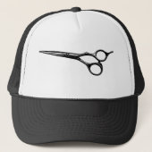Haarstylist Scissors Trucker Hat Trucker Pet (Voorkant)