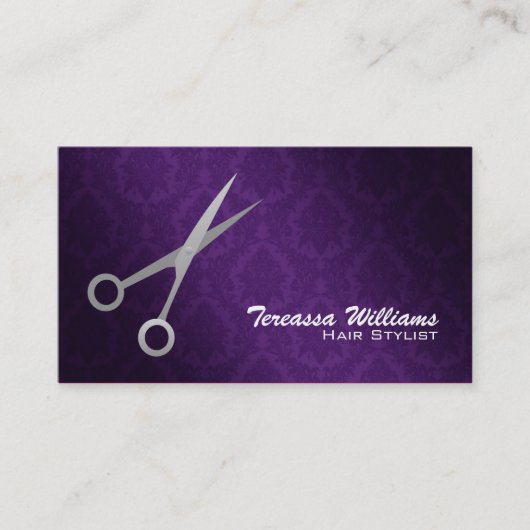 Haarstylist Scissors Visitekaartjes (Voorkant)