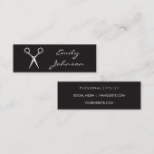 Haarstylist Shears Mini Visitekaartje (Voorkant / Achterkant)