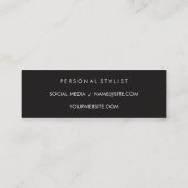 Haarstylist Shears Mini Visitekaartje (Achterkant)