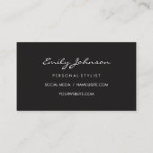 Haarstylist Shears Pink Waterverf Visitekaartje (Achterkant)