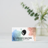 Haarstylist Shears | WATERVERF Klantenkaartje (Staand voorkant)