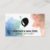 Haarstylist Shears | WATERVERF Klantenkaartje (Voorkant)