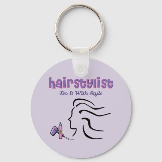 Haarstylist Sleutelhanger (Voorkant)
