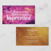 haarstylist slogans visitekaartjes (Voorkant / Achterkant)