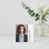 Haarstylist social media QR code visitekaartje (Staand voorkant)