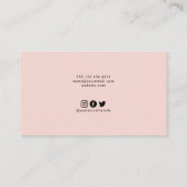 Haarstylist social media QRcode visitekaartje (Achterkant)