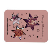 Haarstylist Stary Custom Photos Kerstmagneet Magneet (Horizontaal)