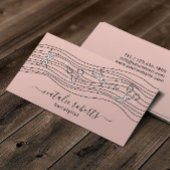 Haarstylist stromende schaar Blush roze zout Visitekaartje