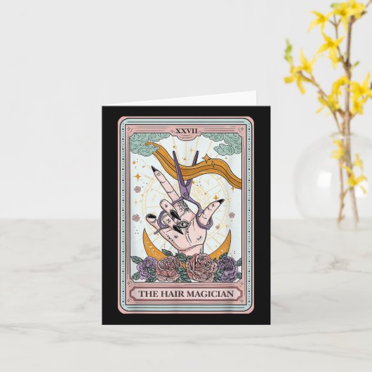 Haarstylist Tarot Kaart Gotische kapper Salon Ha (Gele Bloem)