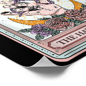 Haarstylist Tarot Kaart Gotische kapper Salon Ha Poster (Hoek)