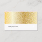 Haarstylist Tools | Gold Circle-patroon | QR-code Afsprakenkaartje (Achterkant)