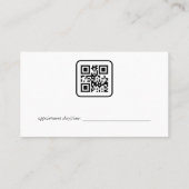 Haarstylist Tools | Qr-code | Benoeming Afsprakenkaartje (Achterkant)