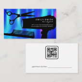 Haarstylist Tools | Qr-code | Benoeming Afsprakenkaartje (Voorkant / Achterkant)