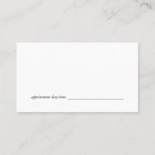 Haarstylist Tools | Roze Bokeh Afsprakenkaartje (Achterkant)