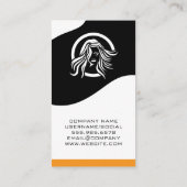 Haarstylist Tools | Vrouwelijke Schoonheid Visitekaartje (Achterkant)