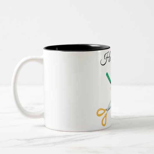 Haarstylist Tweekleurige Koffiemok (Links)