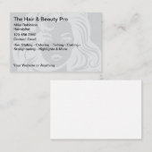 Haarstylist Unique Visitekaartjes Design (Voorkant / Achterkant)