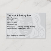 Haarstylist Unique Visitekaartjes Design (Voorkant)