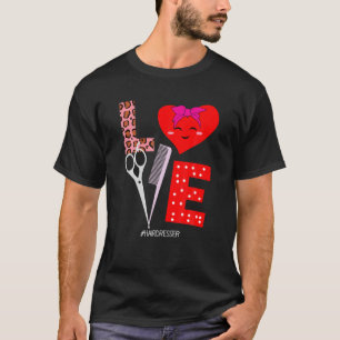 Haarstylist Valentijnsdag Hairdresser LOVE Scisso T-shirt
