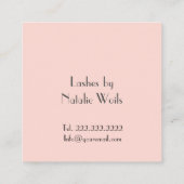 Haarstylist Vierkante Visitekaartje (Achterkant)