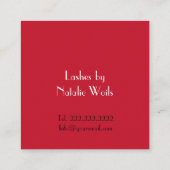 Haarstylist Vierkante Visitekaartje (Achterkant)