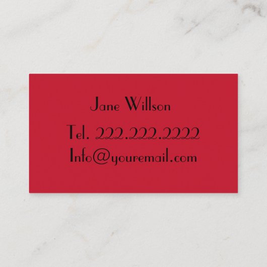 Haarstylist Visitekaartje (Achterkant)