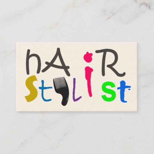 Haarstylist visitekaartje (Voorkant)