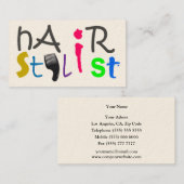 Haarstylist visitekaartje (Voorkant / Achterkant)