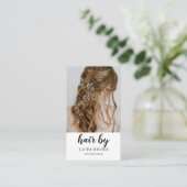 Haarstylist visitekaartje (Staand voorkant)