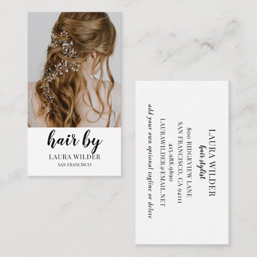 Haarstylist visitekaartje (Voorkant / Achterkant)