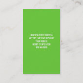 Haarstylist visitekaartje (Achterkant)