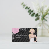 Haarstylist visitekaartje (Staand voorkant)