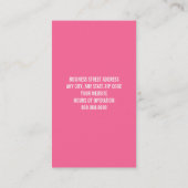 Haarstylist visitekaartje (Achterkant)