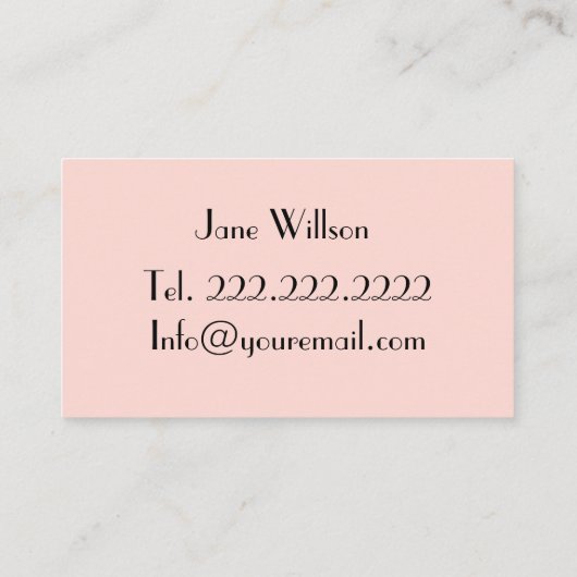 Haarstylist Visitekaartje (Achterkant)