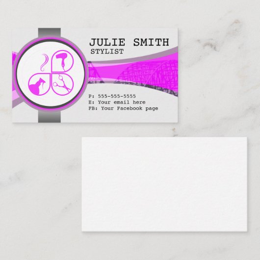 Haarstylist visitekaartje (Voorkant / Achterkant)