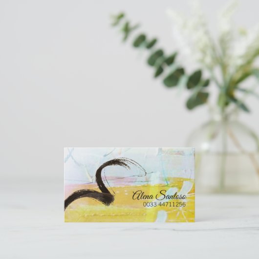 Haarstylist Visitekaartje (Staand voorkant)