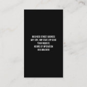 Haarstylist visitekaartje (Achterkant)