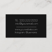 Haarstylist Visitekaartje (Achterkant)