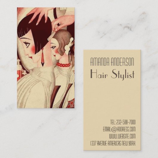  haarstylist visitekaartje (Voorkant / Achterkant)