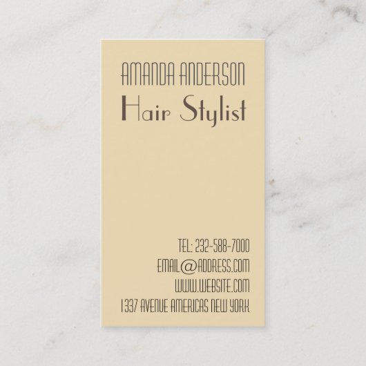  haarstylist visitekaartje (Achterkant)