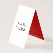 Haarstylist Visitekaartje (Achterkant)