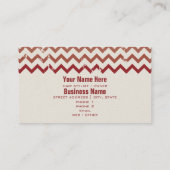 Haarstylist Visitekaartje - Gekraakt rood ombre (Achterkant)