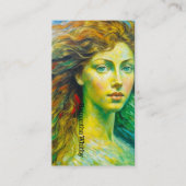 Haarstylist visitekaartje. Verbluffend afbeelding. Visitekaartje (Voorkant)