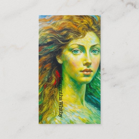 Haarstylist visitekaartje. Verbluffend afbeelding. Visitekaartje (Voorkant)