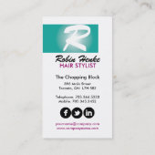 Haarstylist Visitekaartjes (Achterkant)